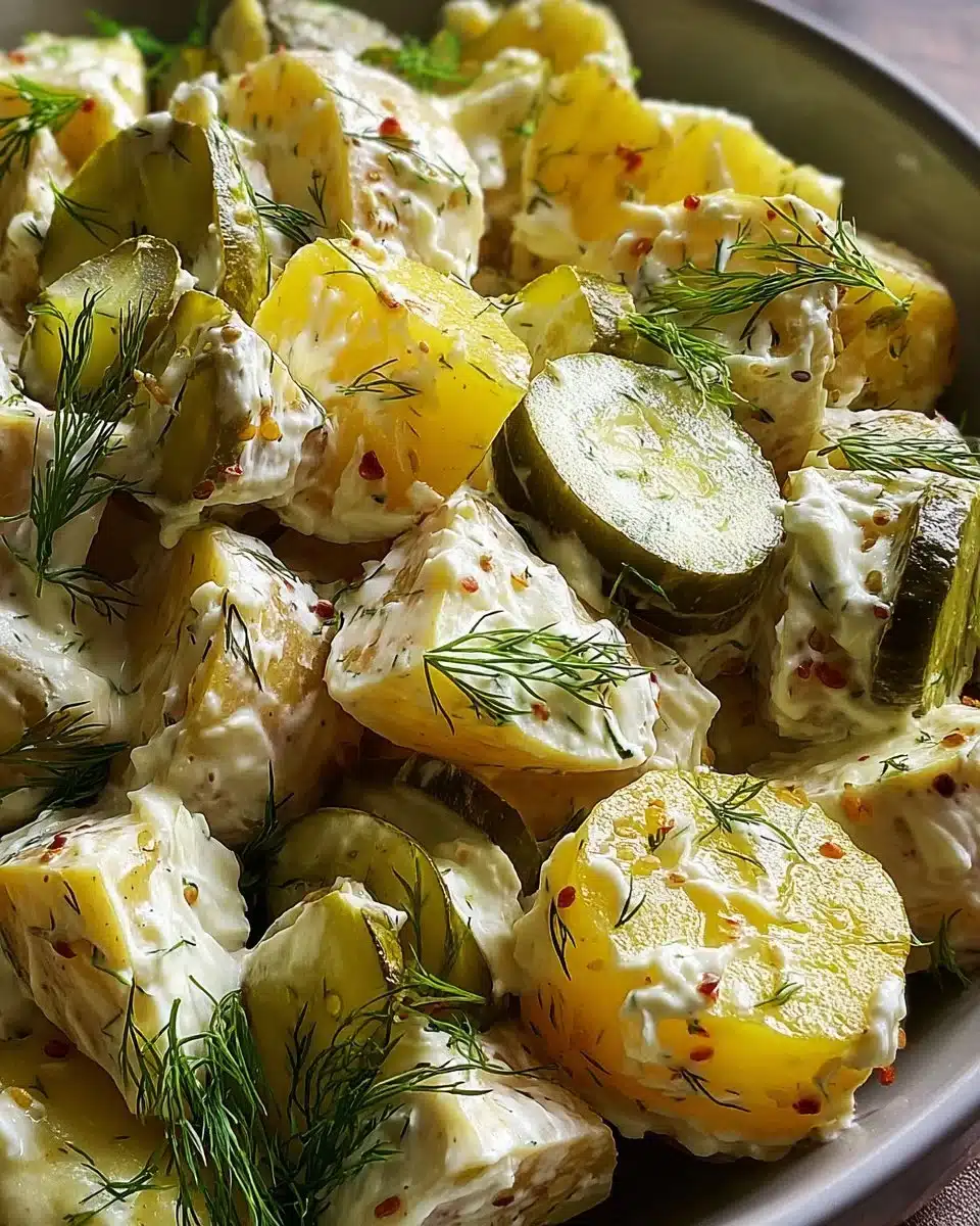 Lemon Dill Pickle Potato Salad