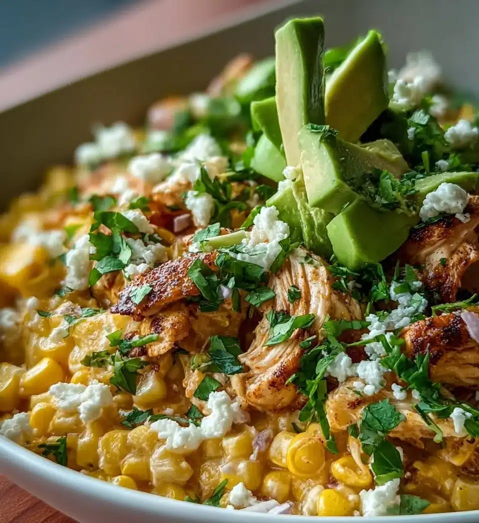 Mexican Street Corn Chicken Bowls