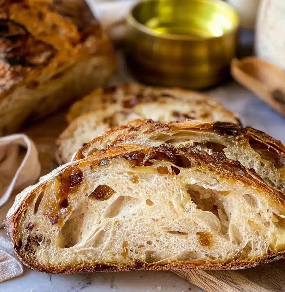 Onion and Gouda Sourdough Bread