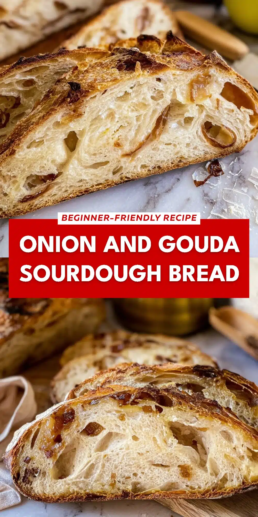 Onion and Gouda Sourdough Bread