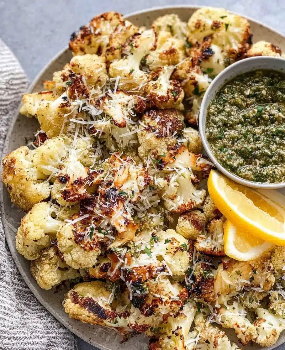 Parmesan Pesto Cauliflower