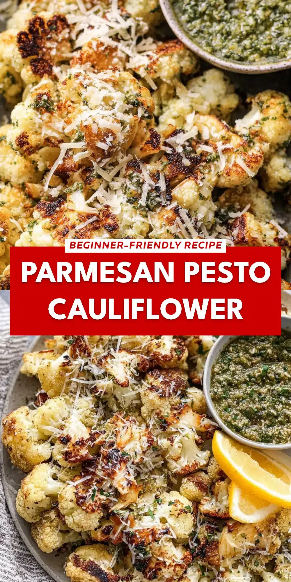 Parmesan Pesto Cauliflower