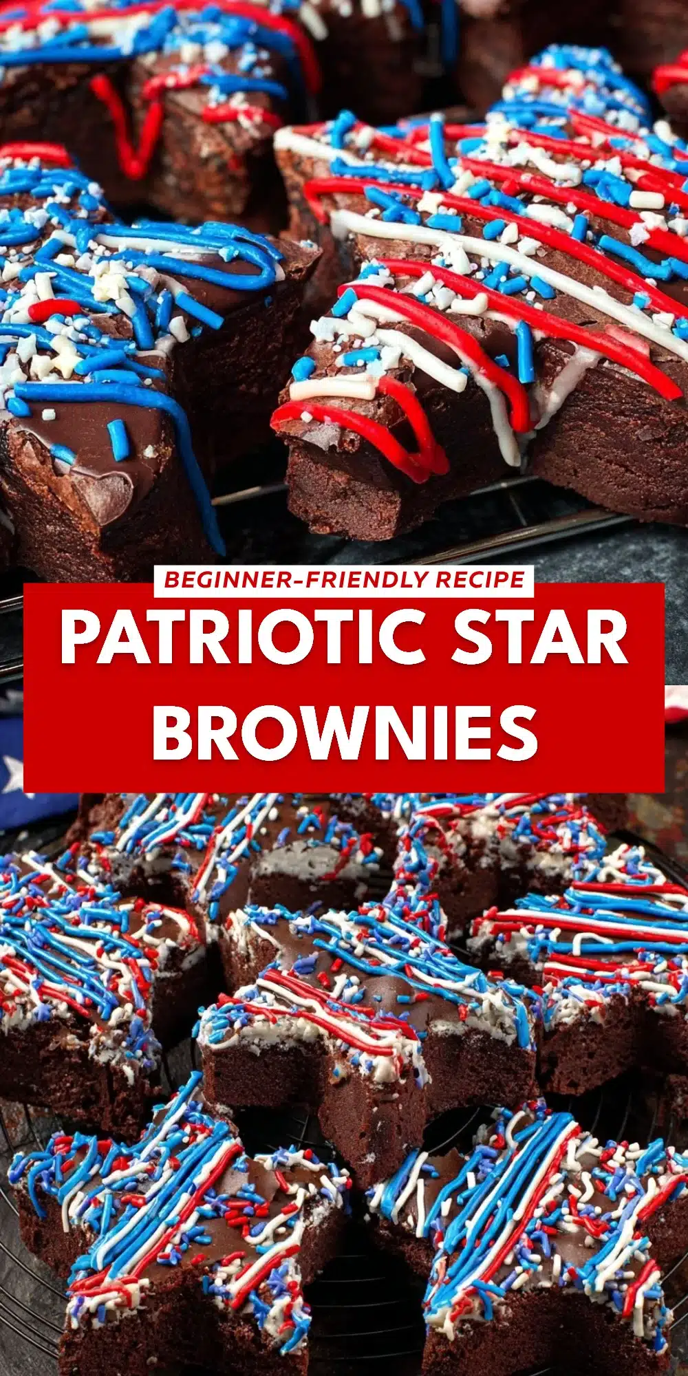 Patriotic Star Brownies