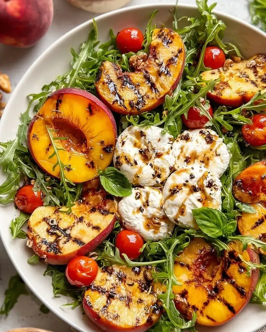 Peach Burrata Salad