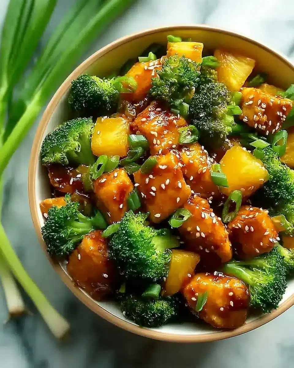 Pineapple Chicken and Broccoli