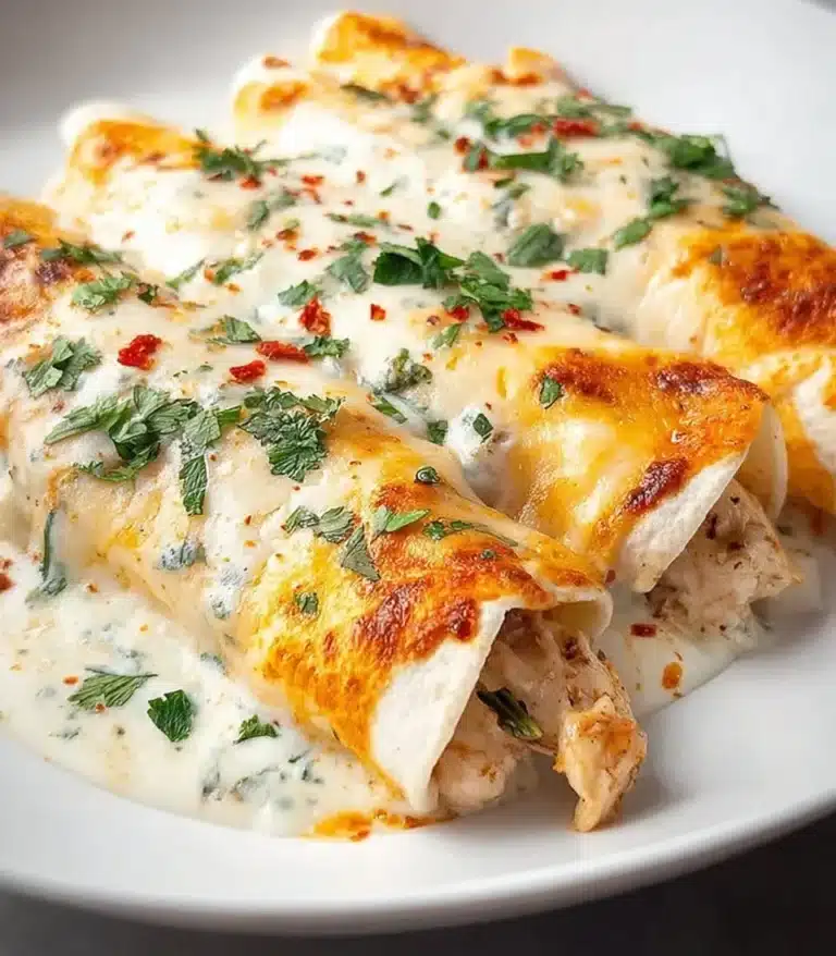 Protein-packed enchiladas filled with meat and veggies for a healthy meal