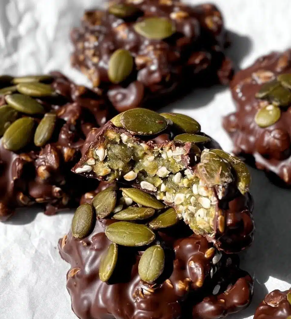 Pumpkin Seed Chocolate Bites