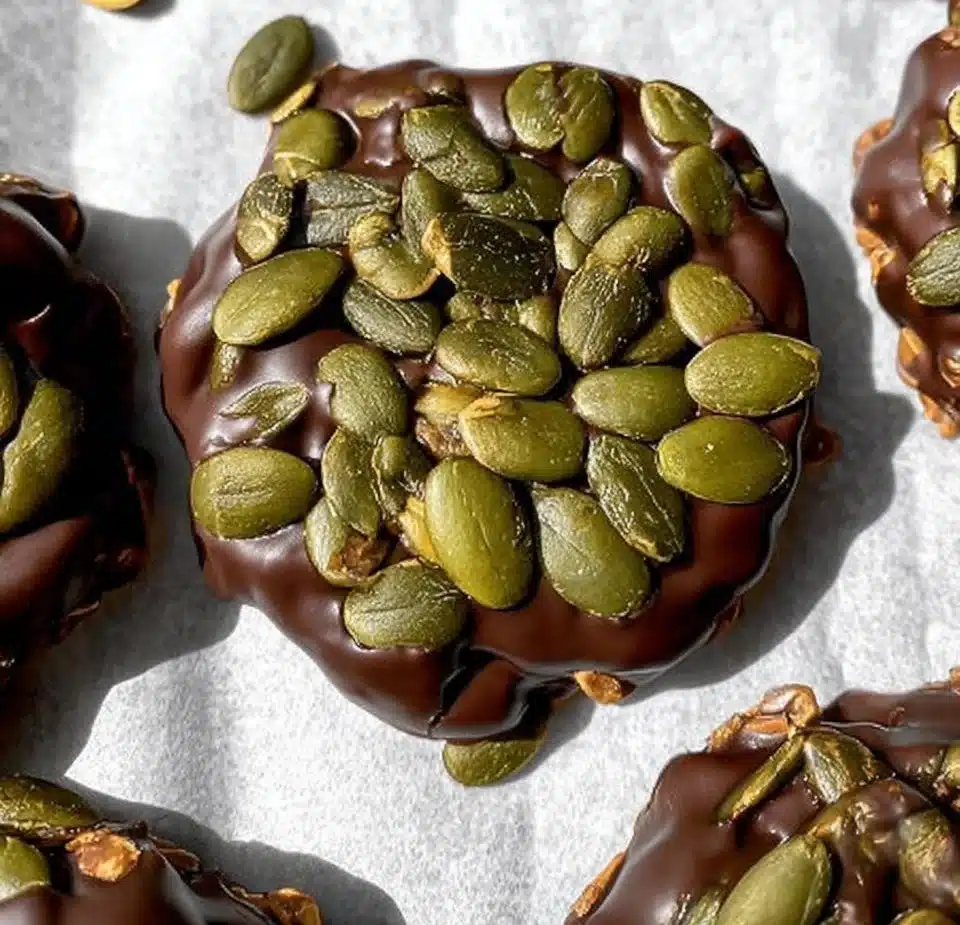 Pumpkin Seed Chocolate Bites