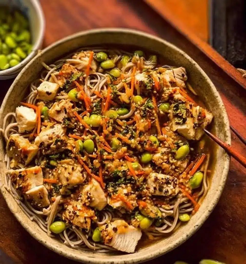 Soba Noodles And Chicken Bowl