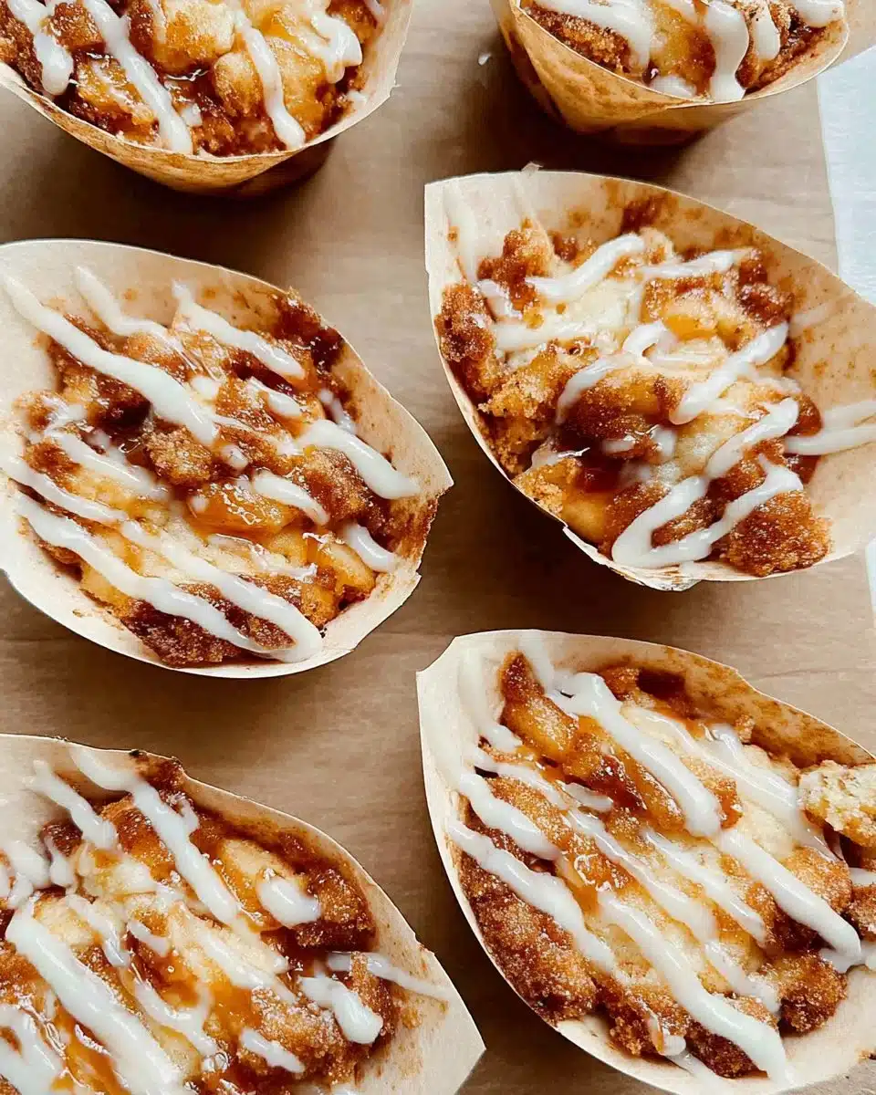 Sourdough Peach Coffee Cake Muffins