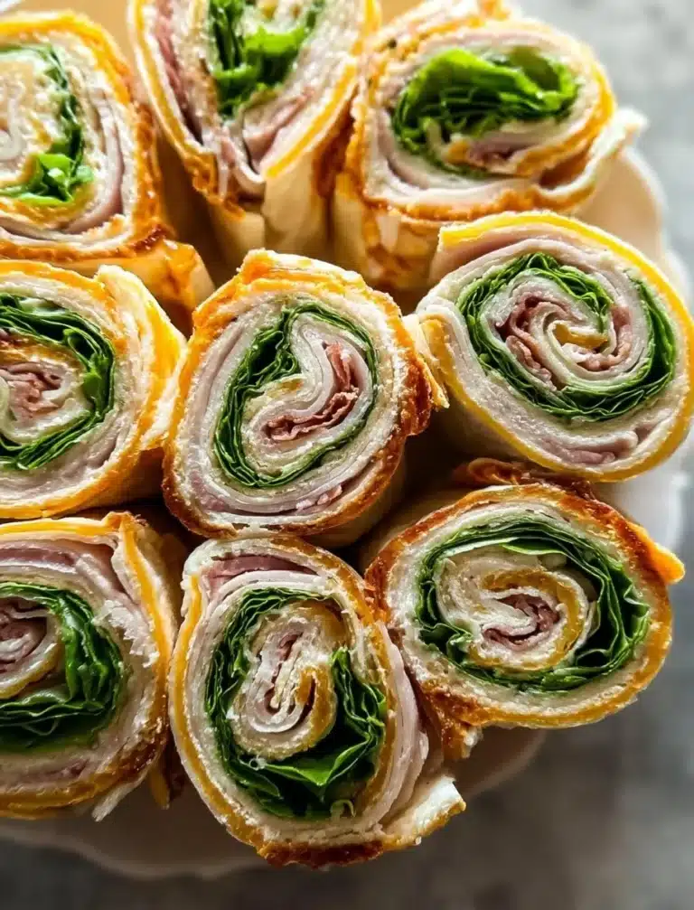 Delicious Turkey Pinwheel Sandwiches served on a platter with colorful veggies.
