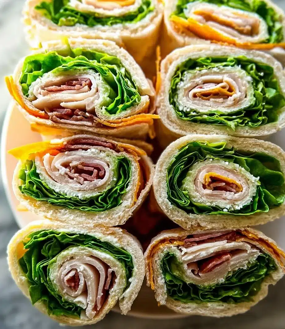 Turkey Pinwheel Sandwiches