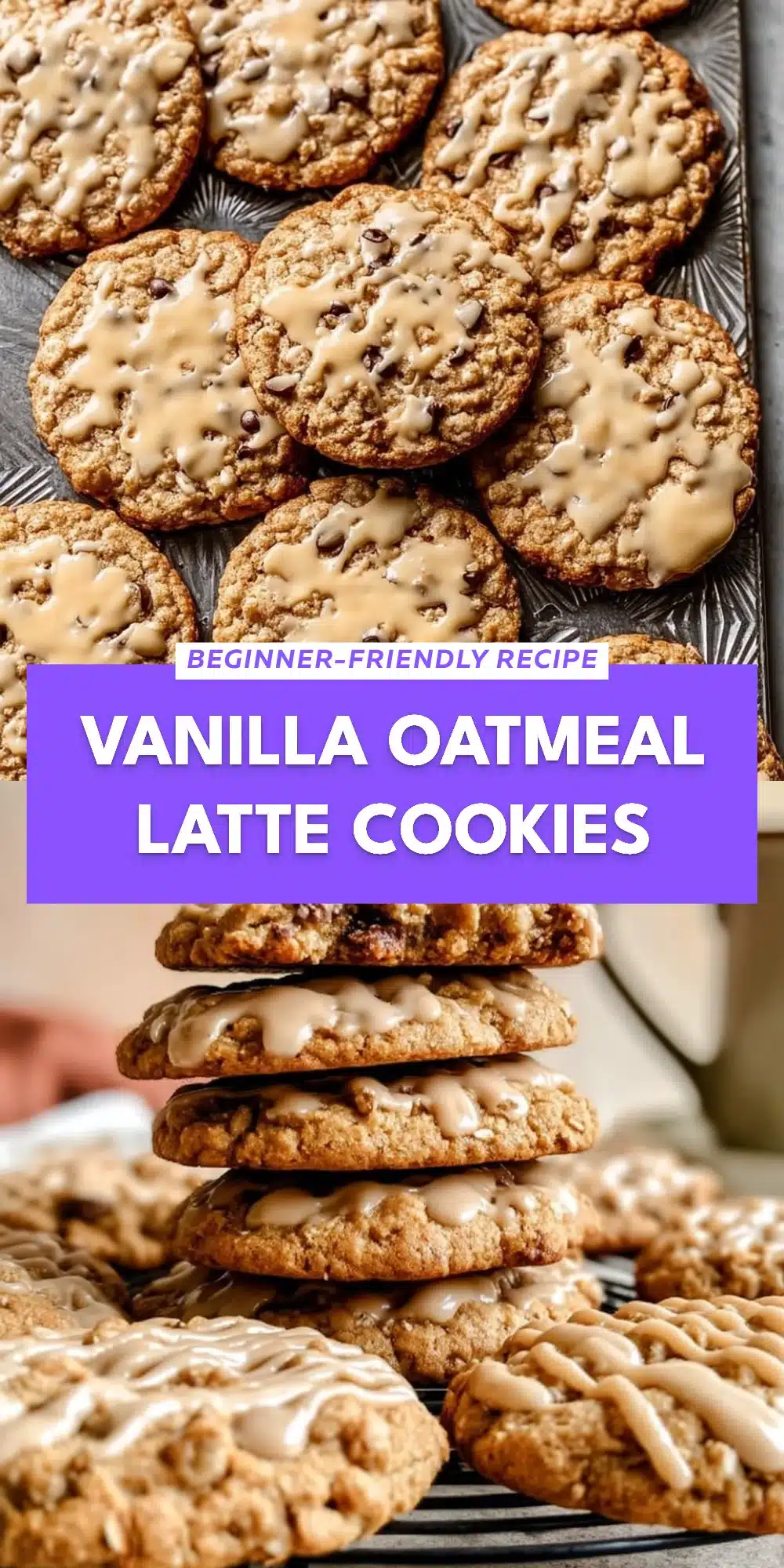 Vanilla Oatmeal Latte Cookies
