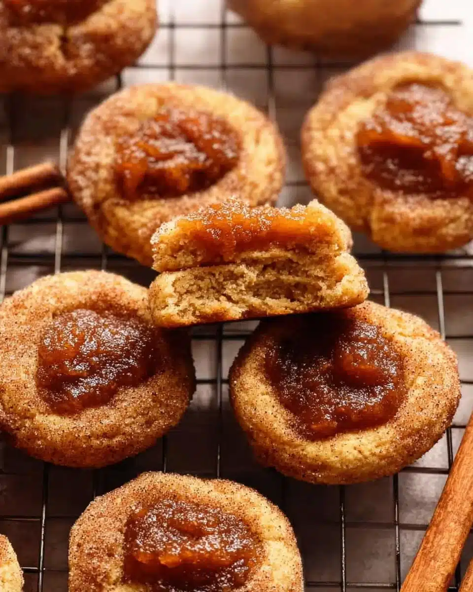 Apple Butter Snickerdoodle Cookies
