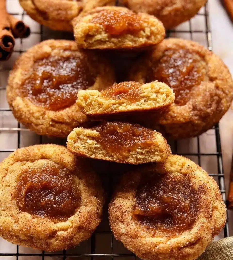 Apple Butter Snickerdoodle Cookies