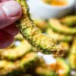 Deliciously crispy avocado fries served with a tangy dipping sauce