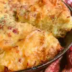 Delicious Bacon Spaghetti Squash Quiche served on a plate