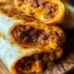 Delicious beef and cheese chimichangas served with fresh toppings