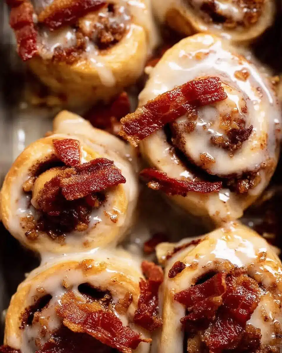 Bourbon Maple Bacon Cinnamon Rolls