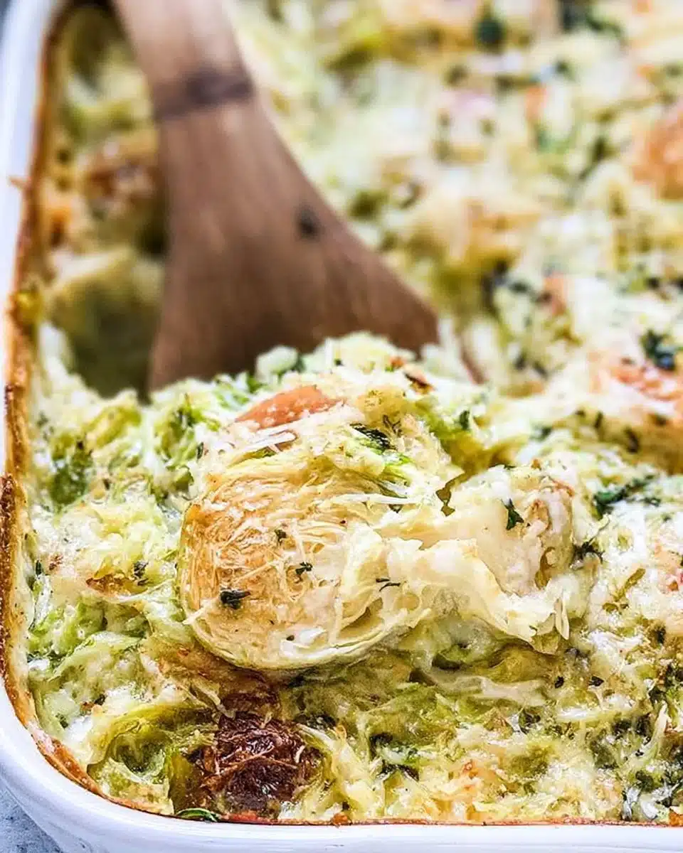 Brussels Sprouts Gratin With Gruyere