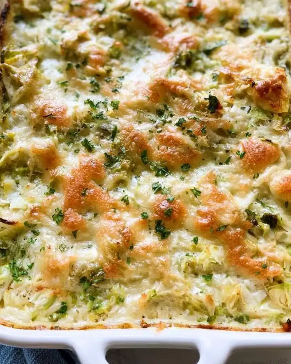 Brussels Sprouts Gratin With Gruyere