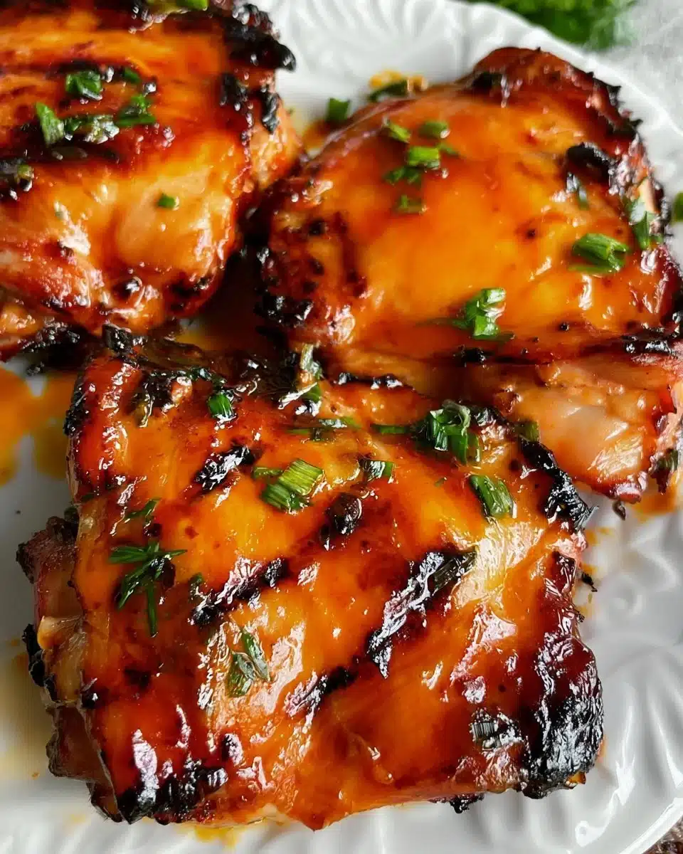 Dish of spicy Buffalo Chicken Thighs served with celery and ranch dressing