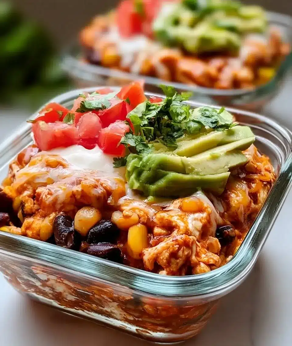 Chicken Cottage Cheese Enchilada Bowls