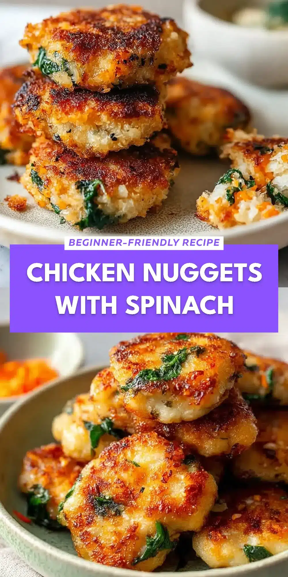 Chicken Nuggets With Spinach