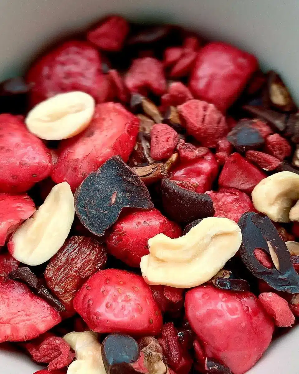 Chocolate Covered Strawberry Trail Mix