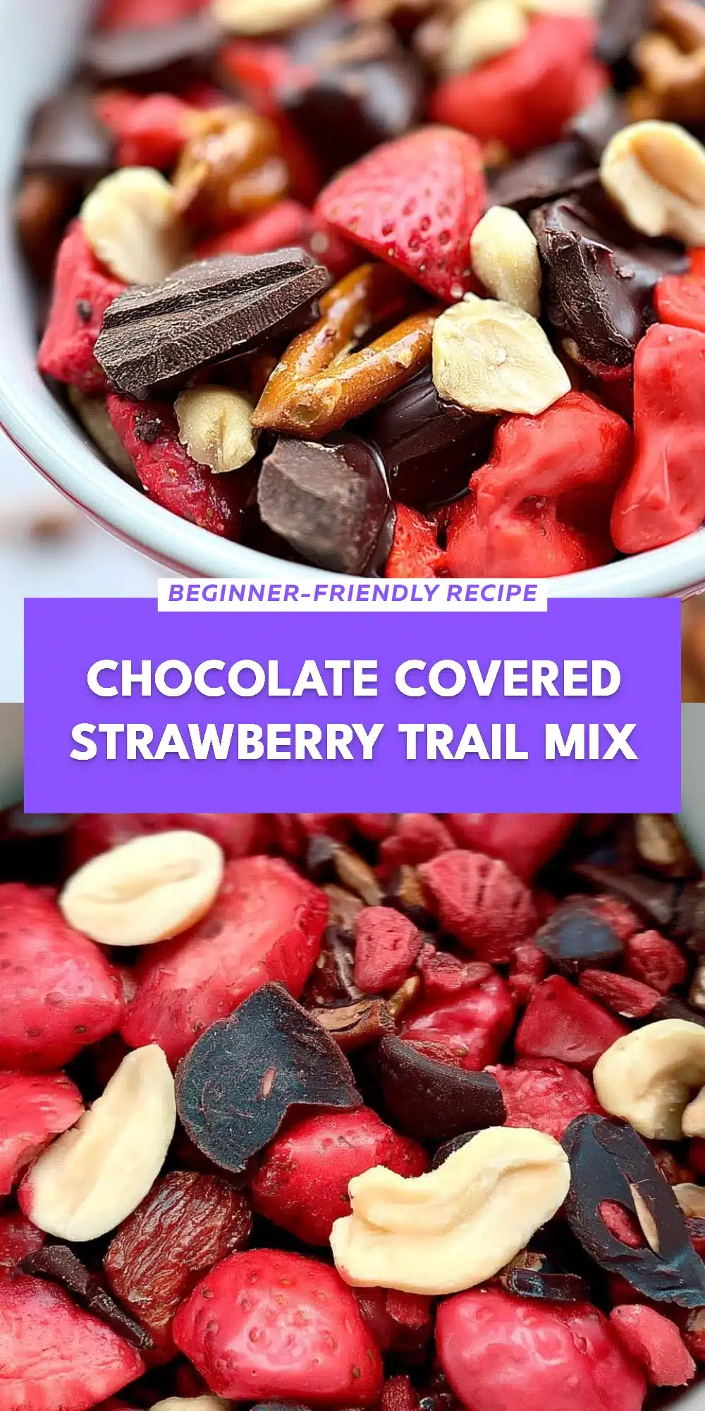 Chocolate Covered Strawberry Trail Mix