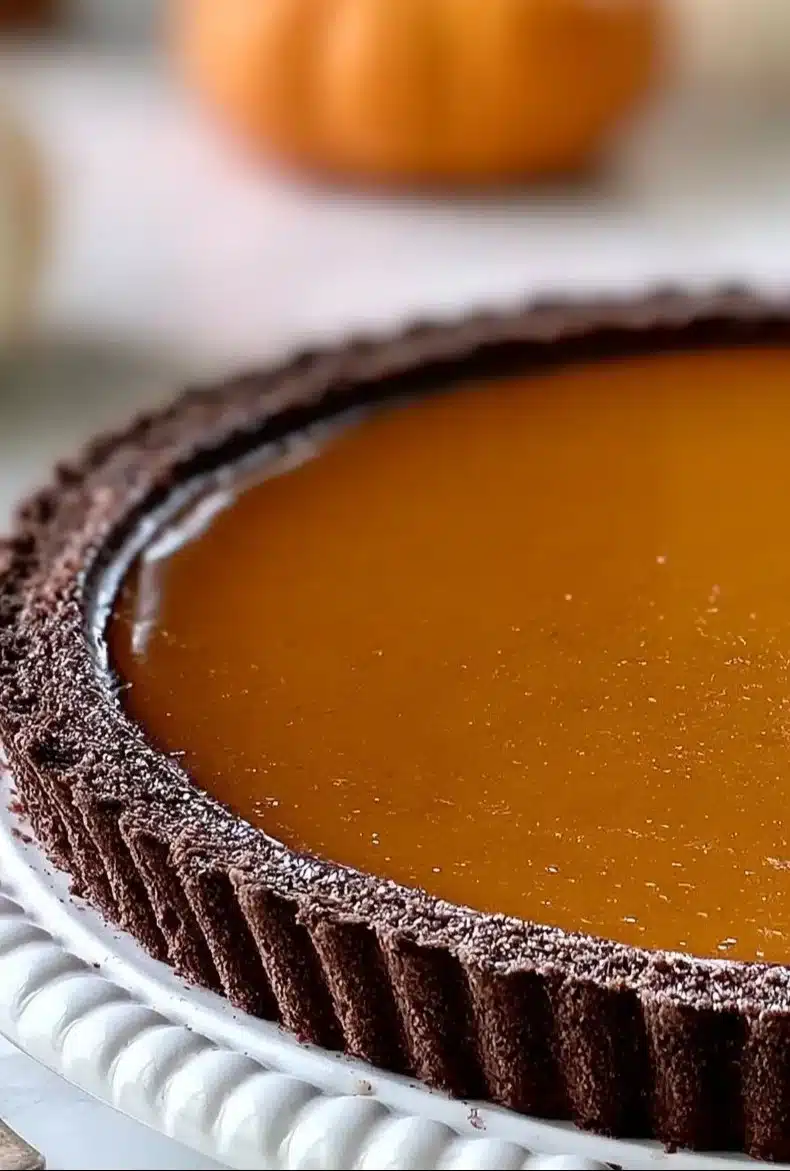 Chocolate Pumpkin Tart