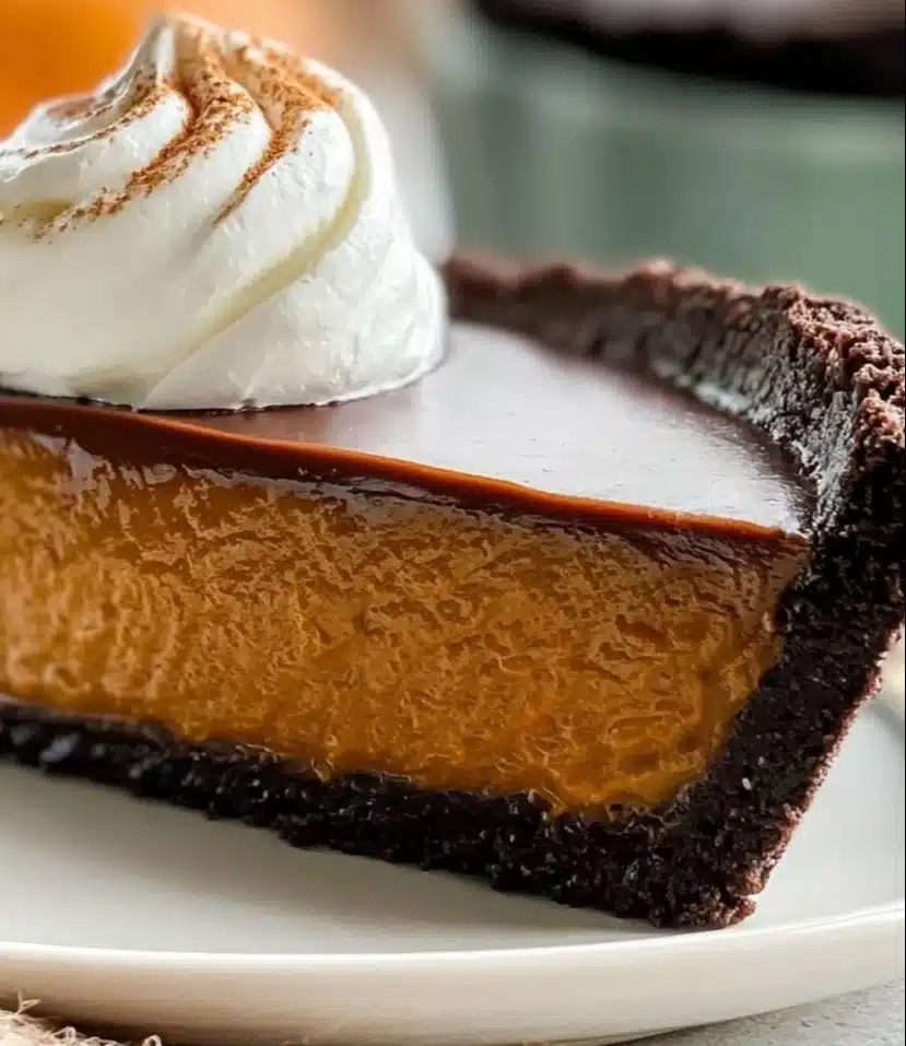 Chocolate Pumpkin Tart