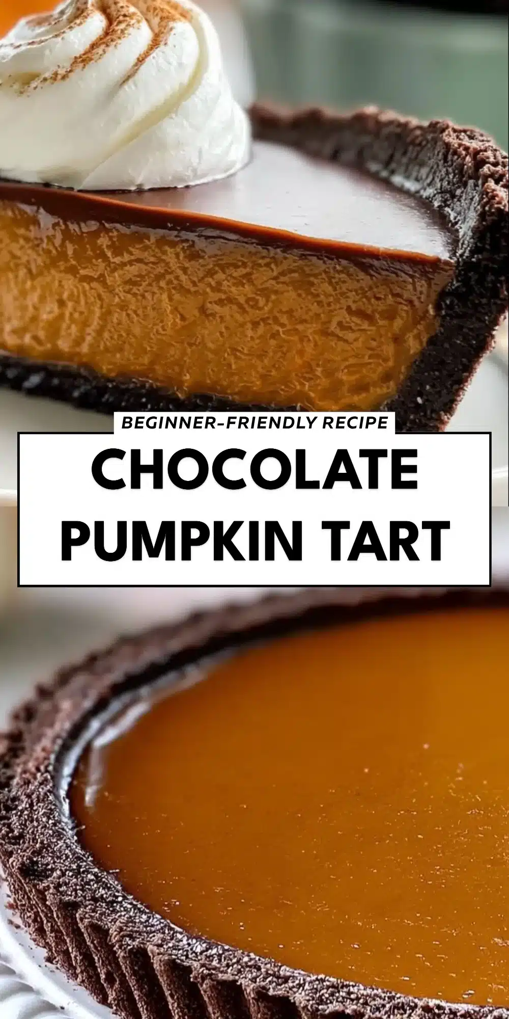 Chocolate Pumpkin Tart