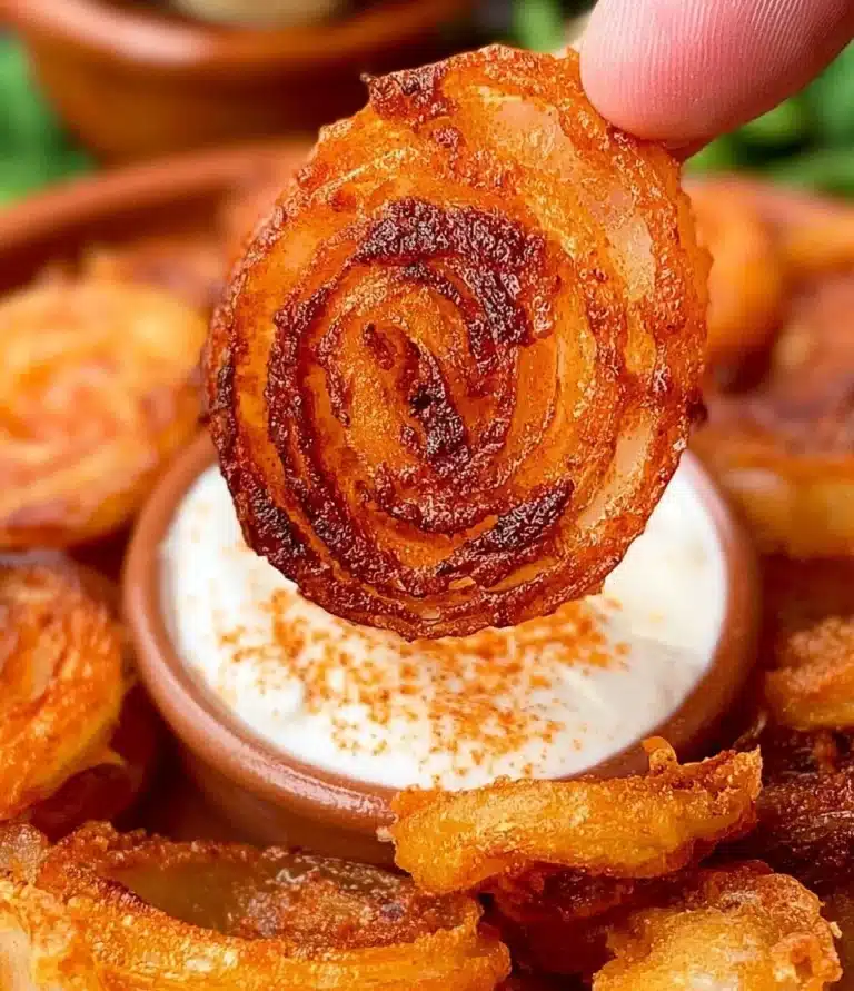 Crunchy Onion Ring Chips perfect for snacking or parties
