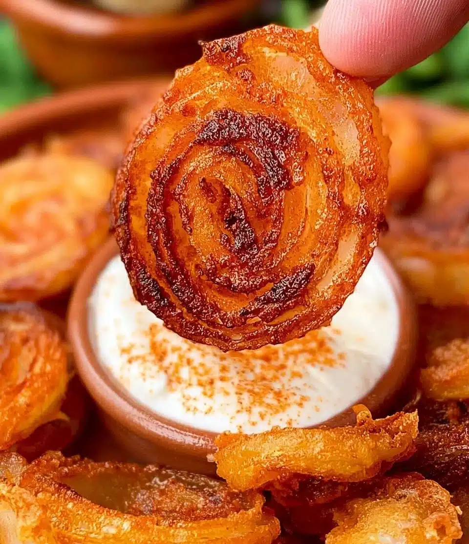 Crunchy Onion Ring Chips perfect for snacking or parties