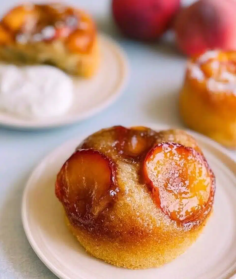 Peach Upside Down Cakes
