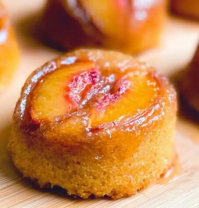 Peach Upside Down Cakes