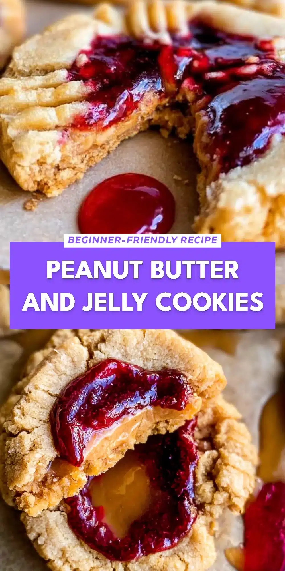 Peanut Butter and Jelly Cookies