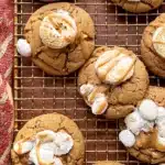 Delicious peanut butter marshmallow cookies with a soft and chewy texture.