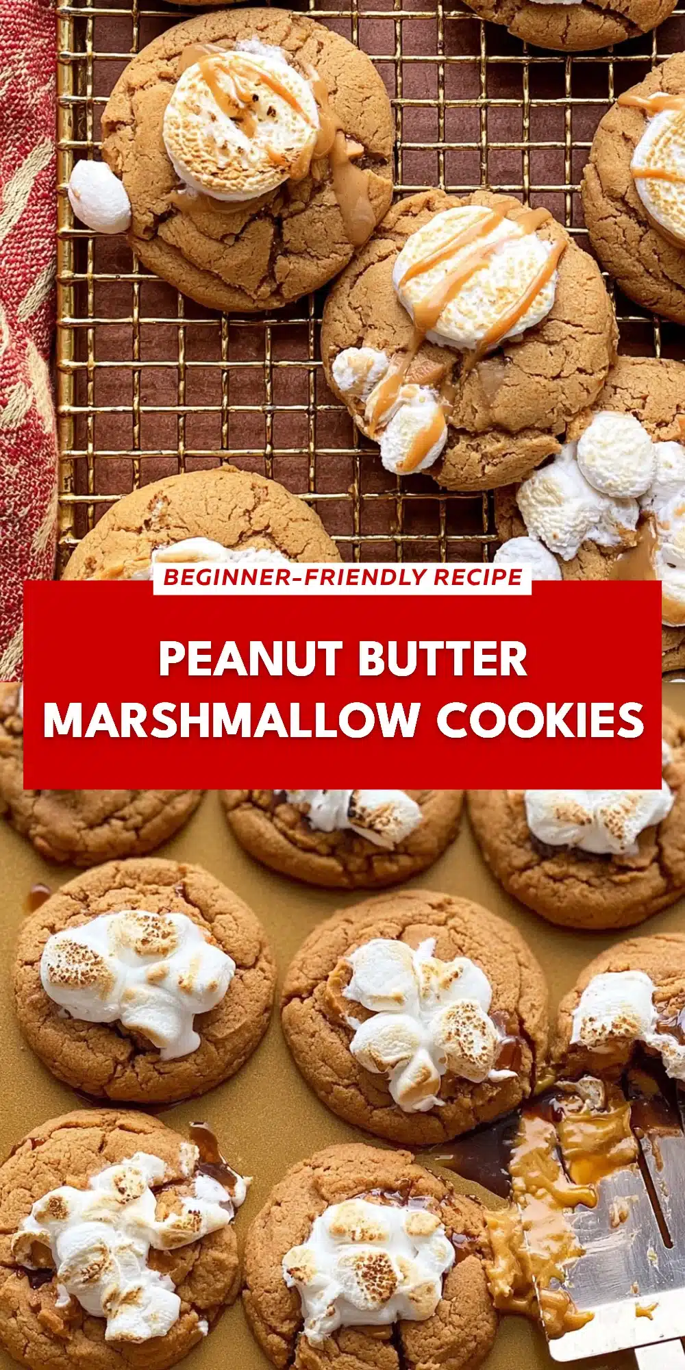 Peanut Butter Marshmallow Cookies