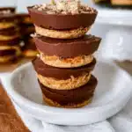 Healthy Peanut Butter Oat Cups ready to enjoy as a nutritious snack.