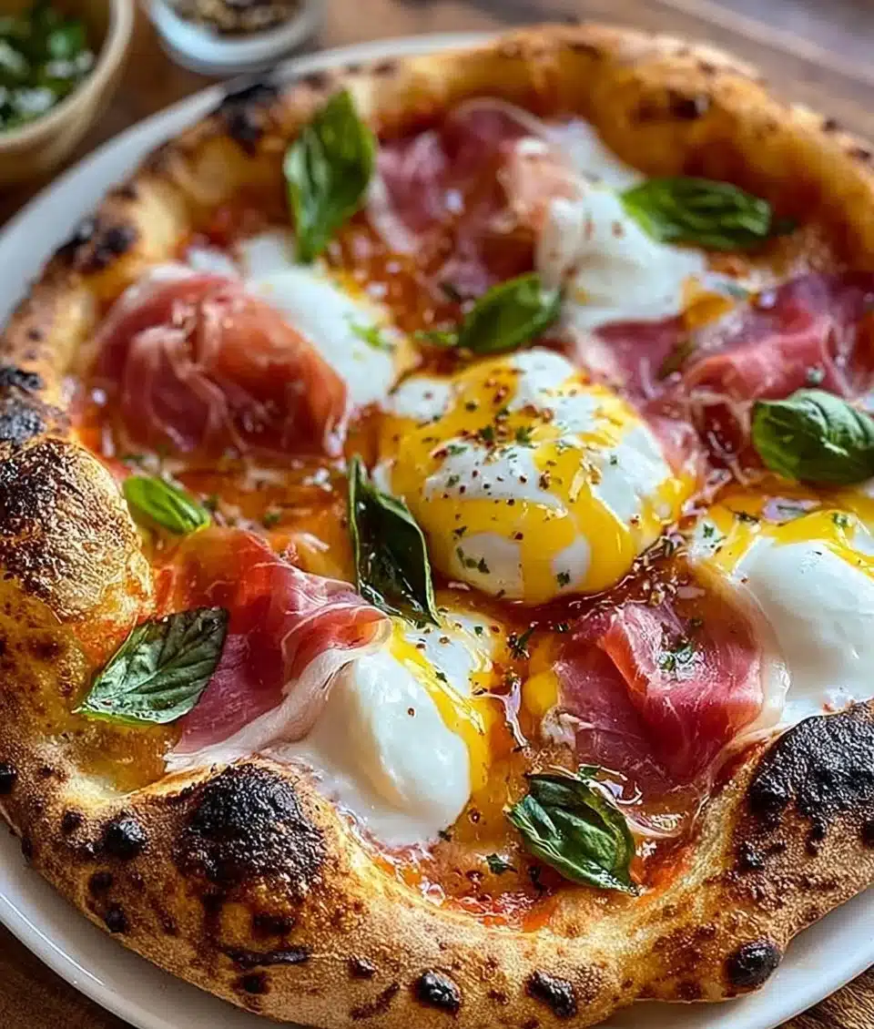 Prosciutto And Honey Burrata Pizza