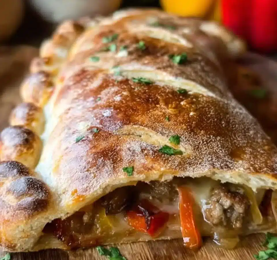 Sausage Pepper Calzone