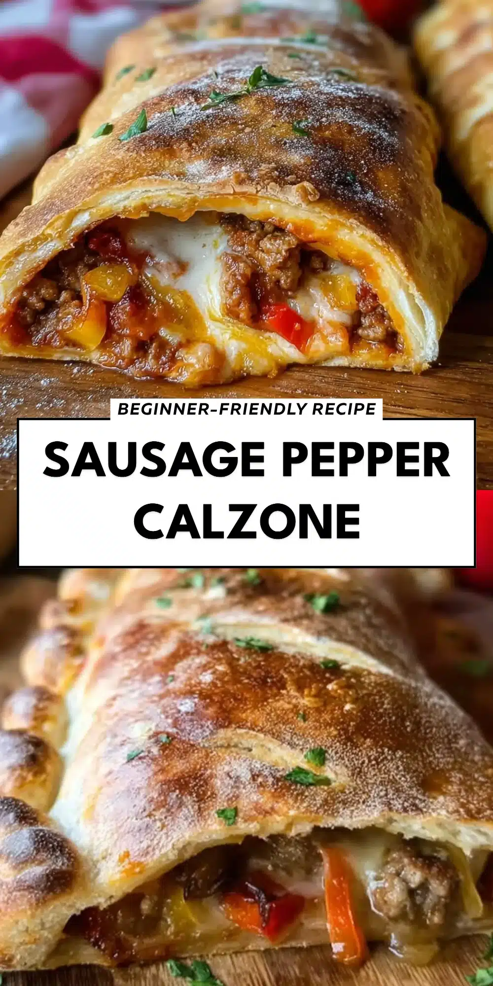 Sausage Pepper Calzone
