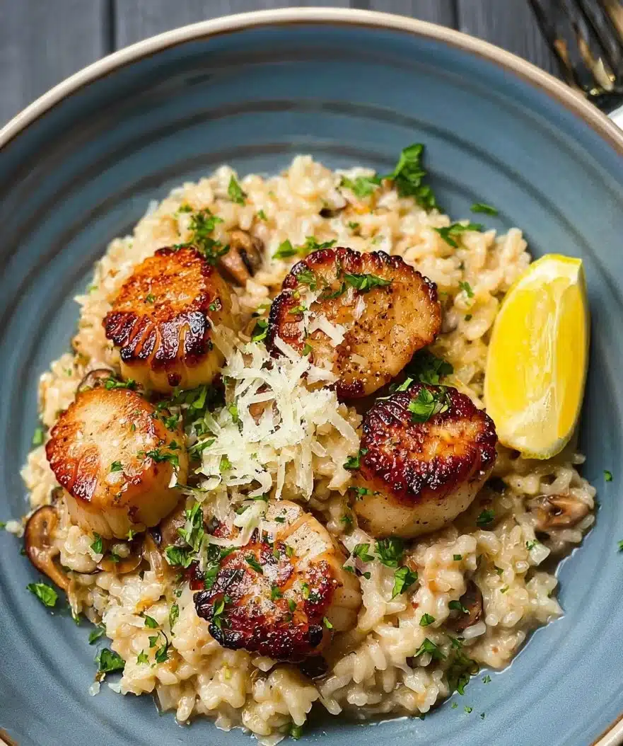 Scallops with Risotto
