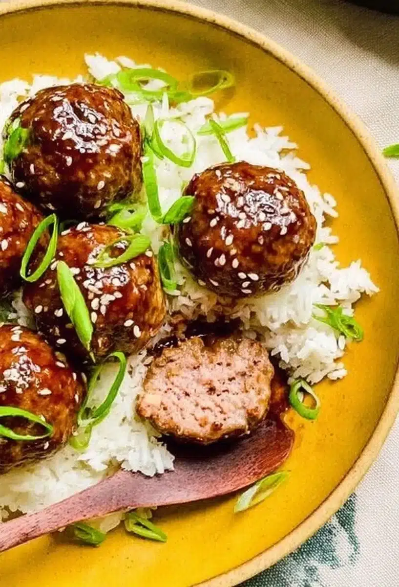 Sticky Asian Meatballs