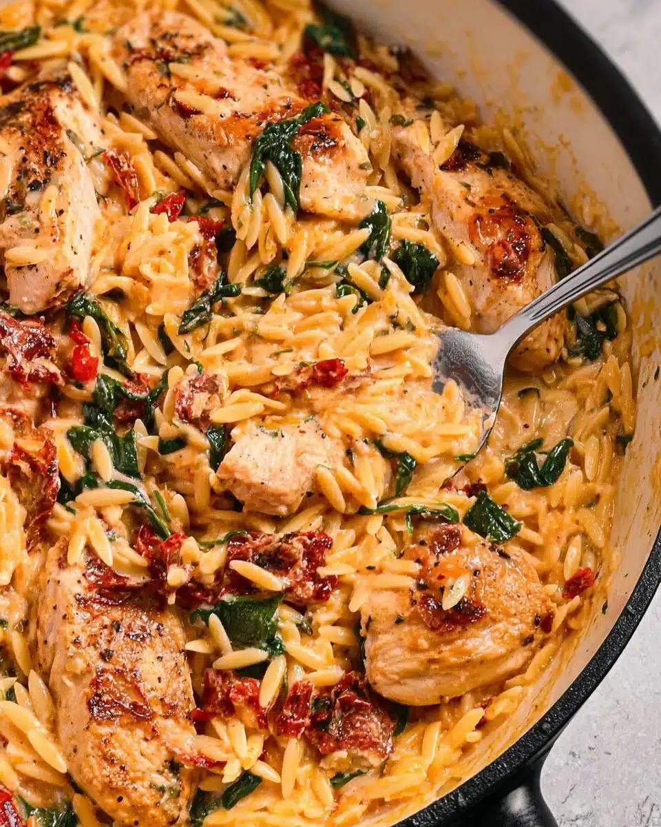 Sun Dried Tomato Chicken Orzo