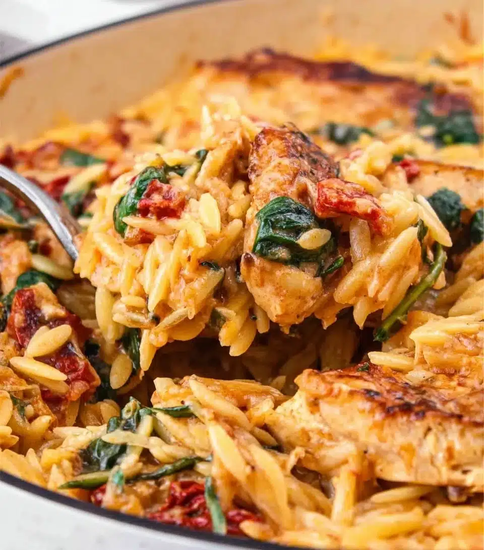 Sun Dried Tomato Chicken Orzo