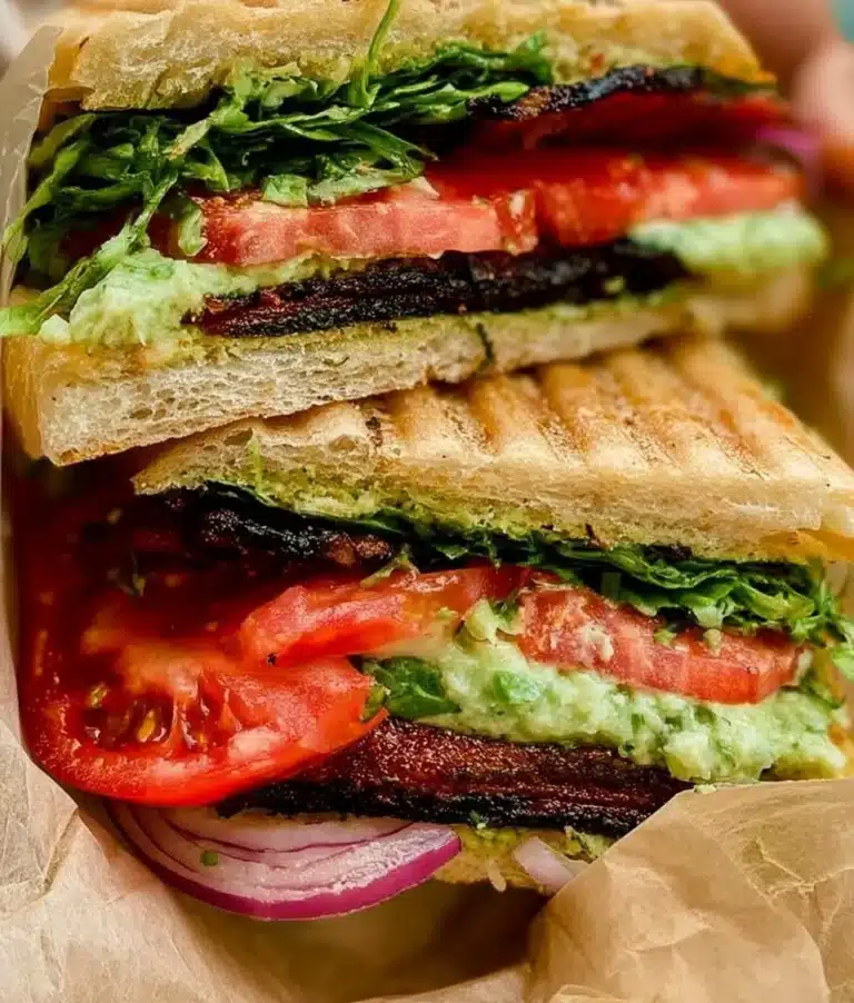 A delicious TLT Sandwich made with tasty ingredients.