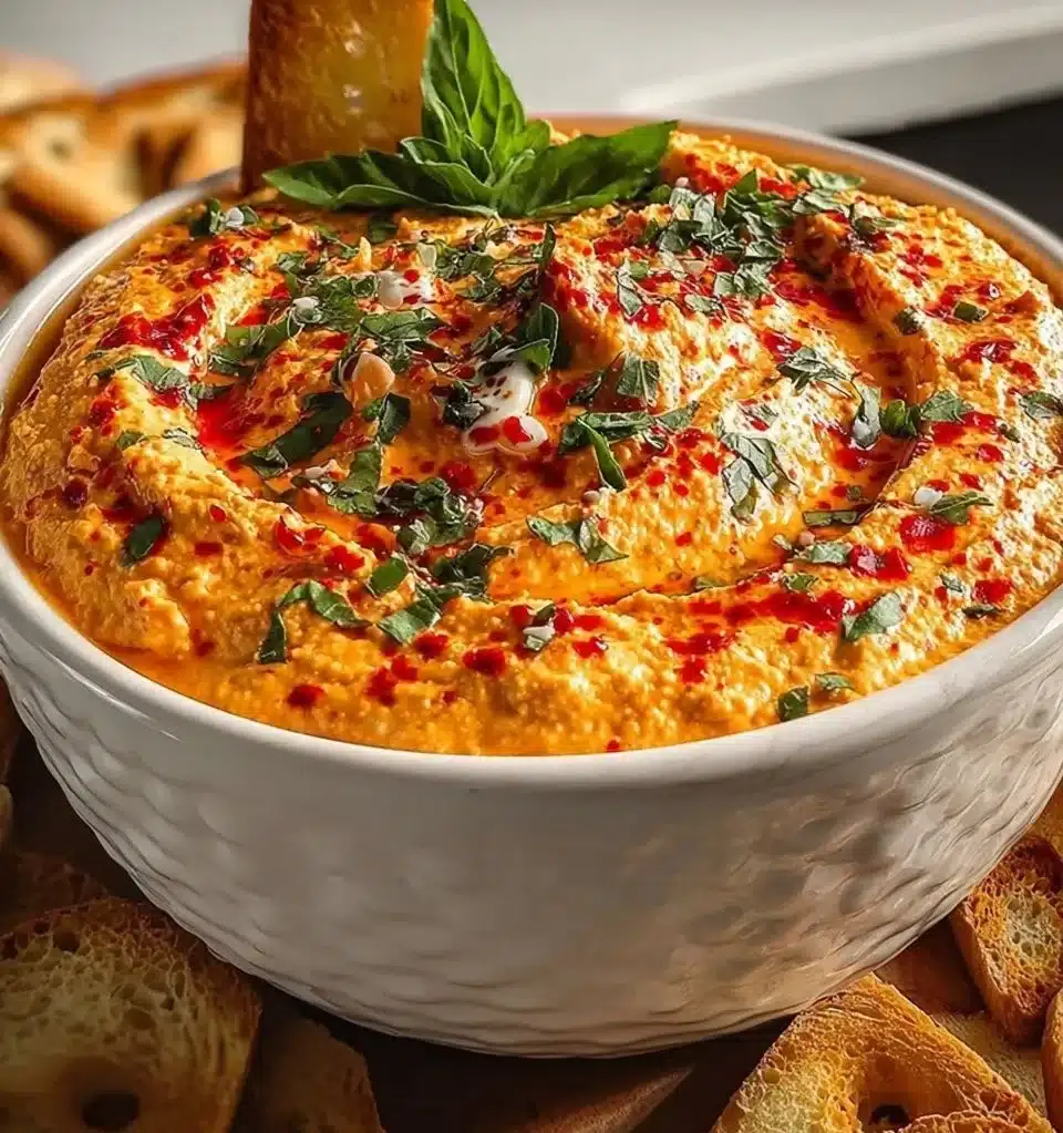White Bean and Roasted Red Pepper Dip